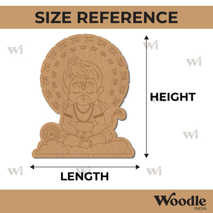 Hanuman Ji Pre Marked MDF Design 19