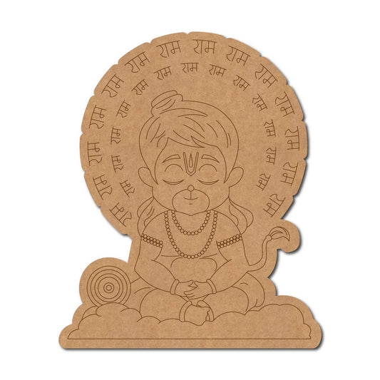 Hanuman Ji Pre Marked MDF Design 19