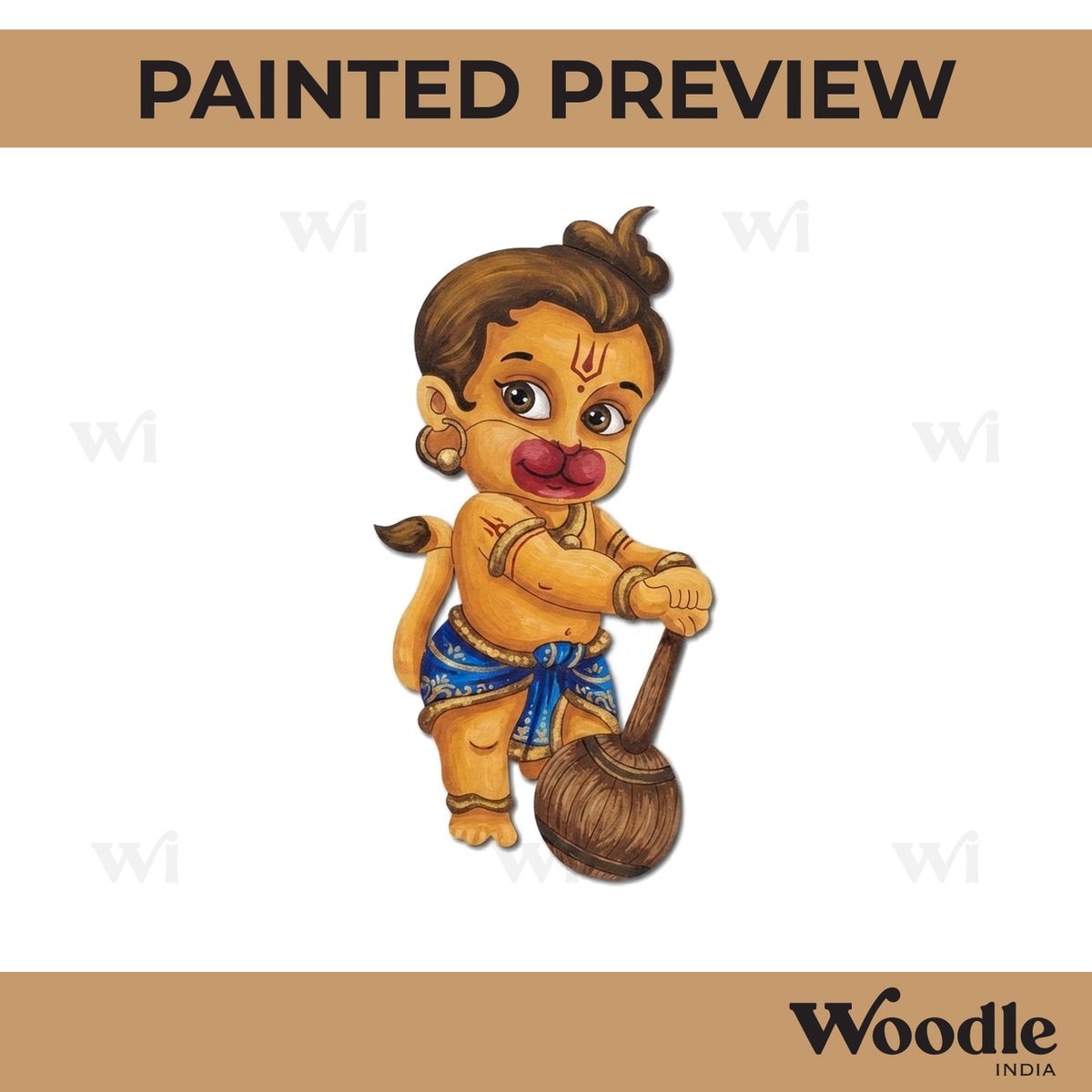 Hanuman Ji Pre Marked MDF Design 2