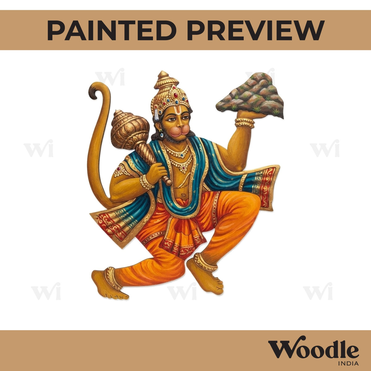 Hanuman Ji Pre Marked MDF Design 20