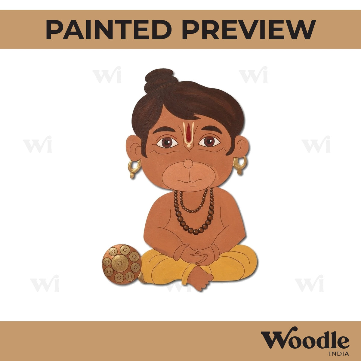 Hanuman Ji Pre Marked MDF Design 22