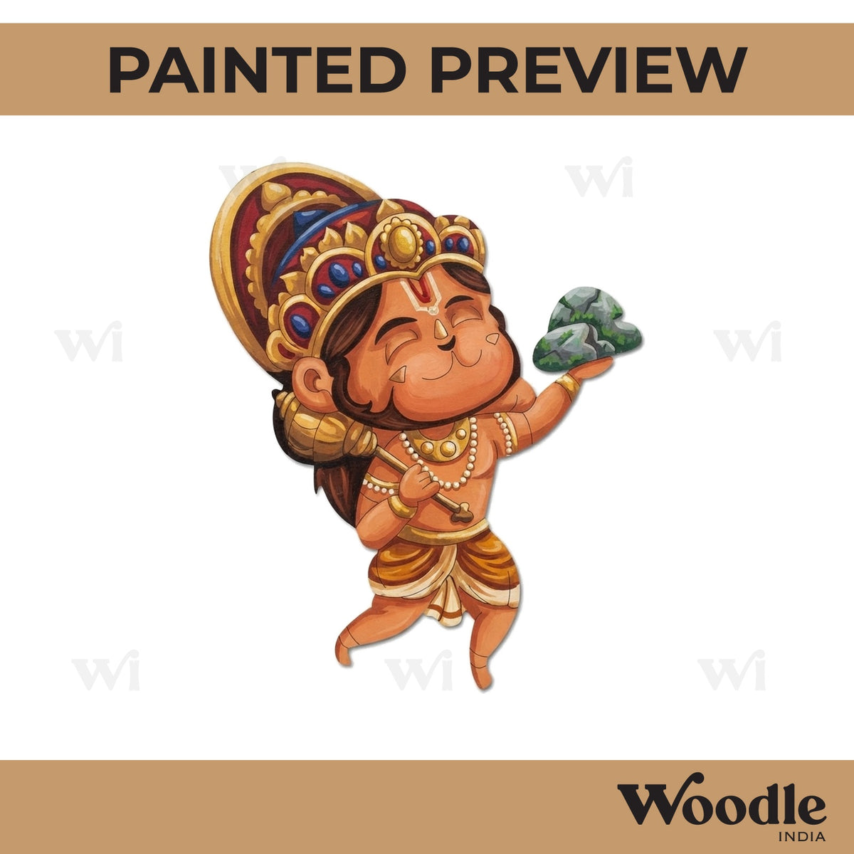 Hanuman Ji Pre Marked MDF Design 23