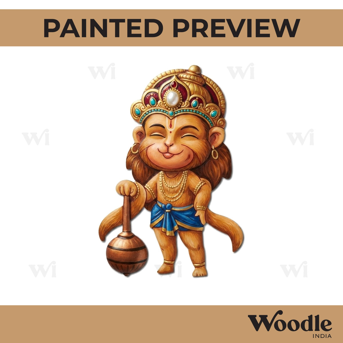 Hanuman Ji Pre Marked MDF Design 3