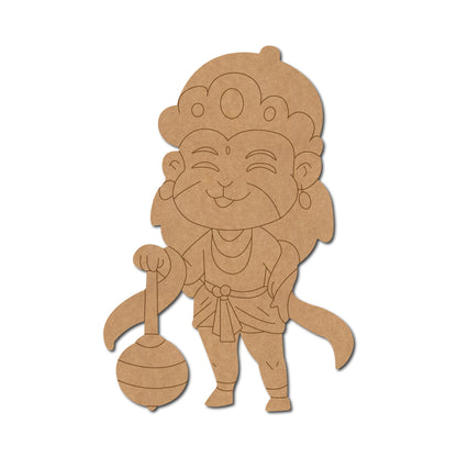 Hanuman Ji Pre Marked MDF Design 3