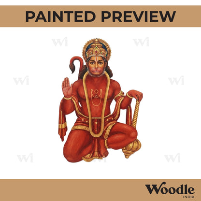 Hanuman Ji Pre Marked MDF Design 6