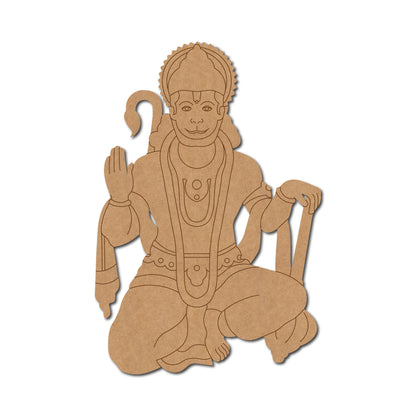 Hanuman Ji Pre Marked MDF Design 6