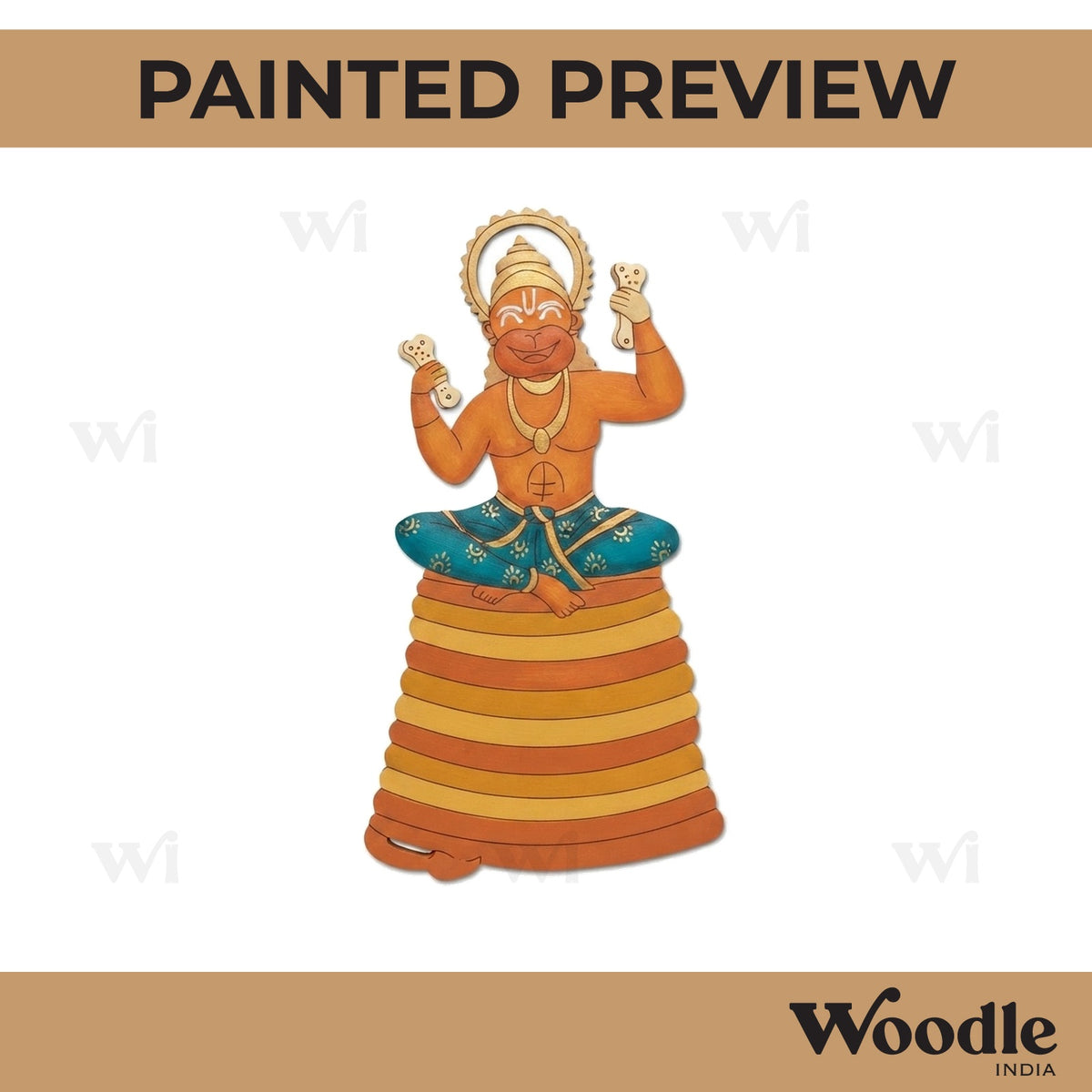Hanuman Ji Pre Marked MDF Design 7