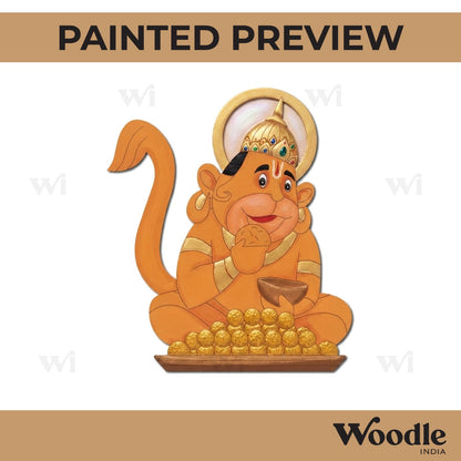 Hanuman Ji Pre Marked MDF Design 8
