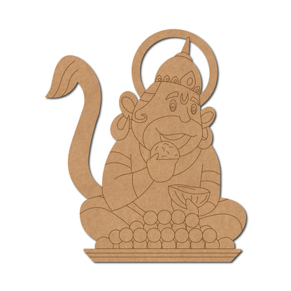 Hanuman Ji Pre Marked MDF Design 8