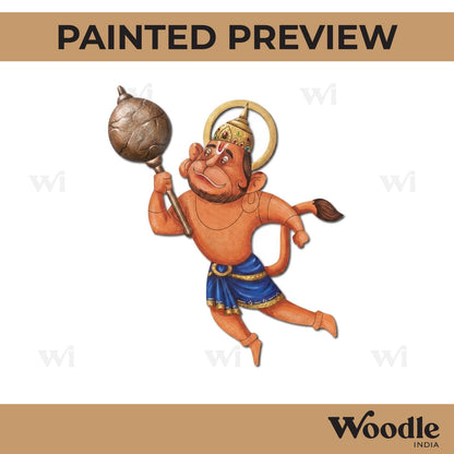 Hanuman Ji Pre Marked MDF Design 9