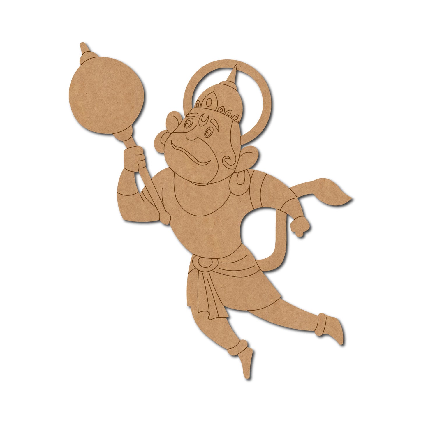 Hanuman Ji Pre Marked MDF Design 9