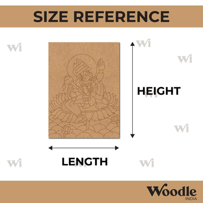 Hanuman Ji Pre Marked Rectangle MDF Design 1