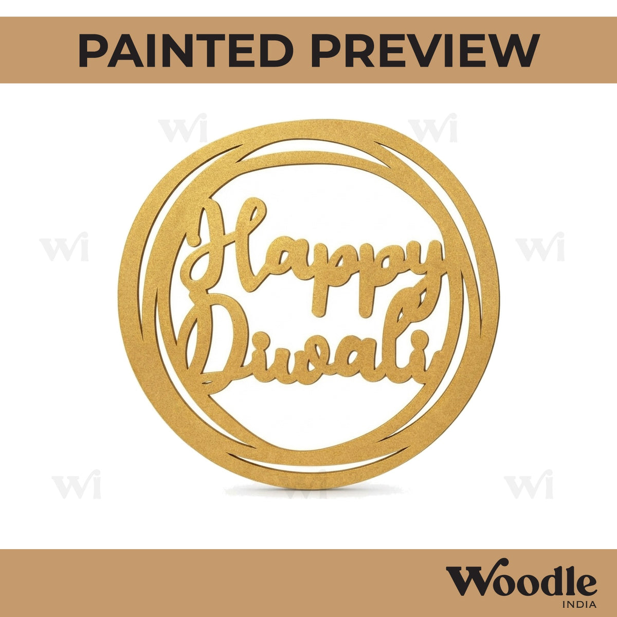 Happy Diwali Base Cutout MDF Design 2