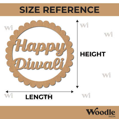 Happy Diwali Base Cutout MDF Design 3