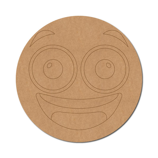 Happy Face Emoji Pre Marked MDF Design 1