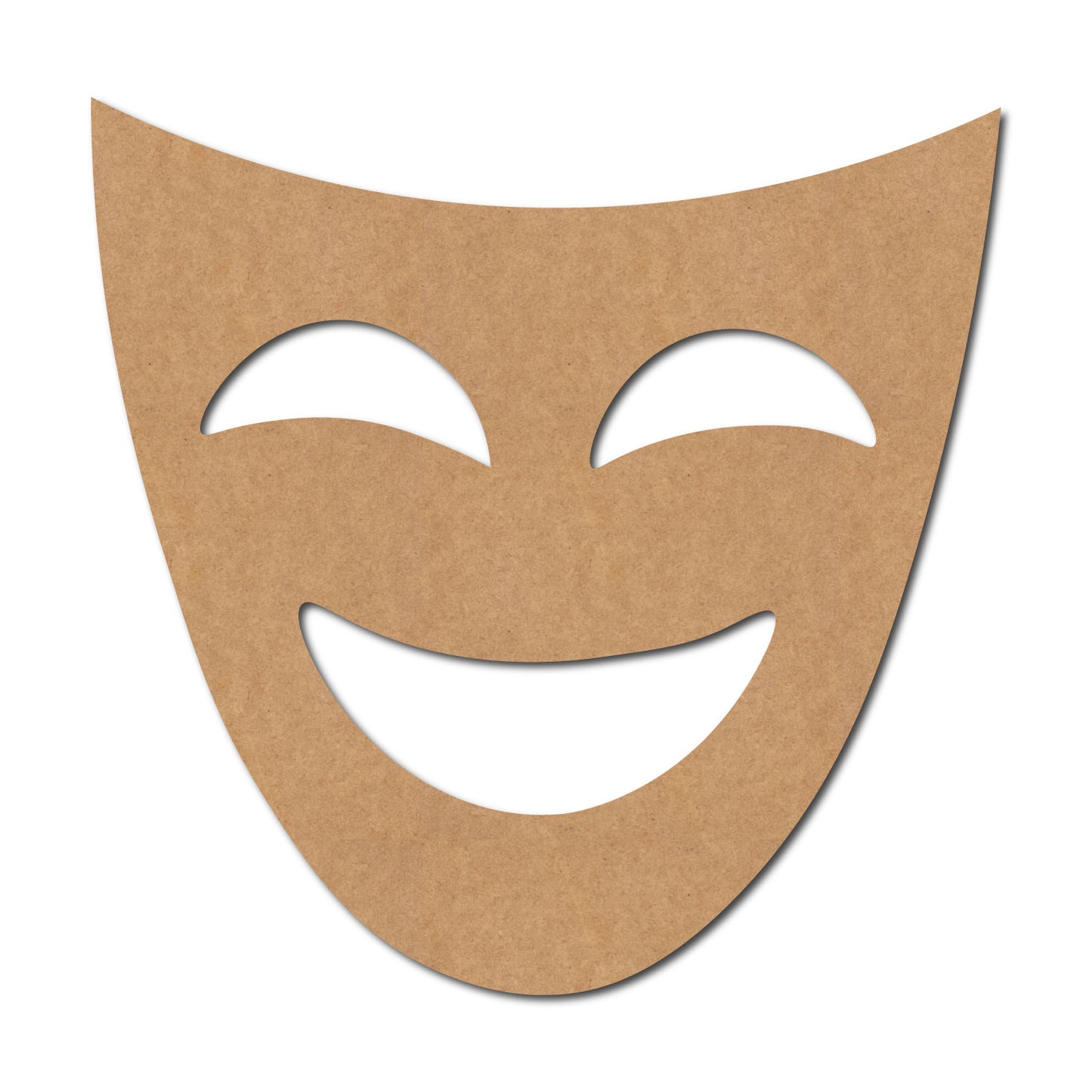 Happy Face Mask Cutout MDF Design 1