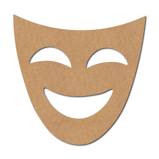 Happy Face Mask Cutout MDF Design 1