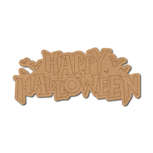 Happy Halloween Pre Marked Base MDF Design 1