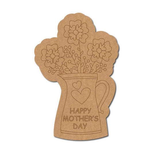 Happy Mother's Day Text Pre Marked Base MDF Design 1