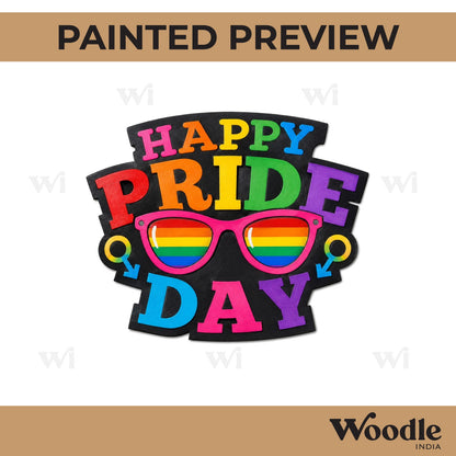 Happy Pride Day LGBTQ+ Pre Marked MDF Design 1