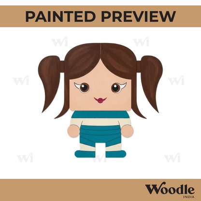 Harley Quinn Cartoon Girl Pre Marked MDF Design 1