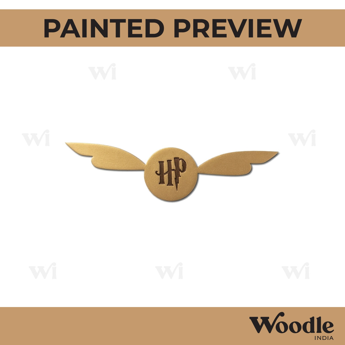 Harry Potter Golden Snitch Pre Marked MDF Design 1