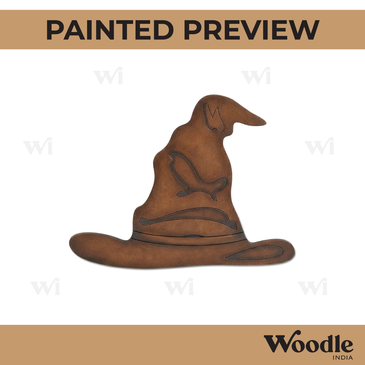 Harry Potter Hat Pre Marked MDF Design 1