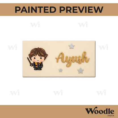 Harry Potter Kids Nameplate MDF Design 1