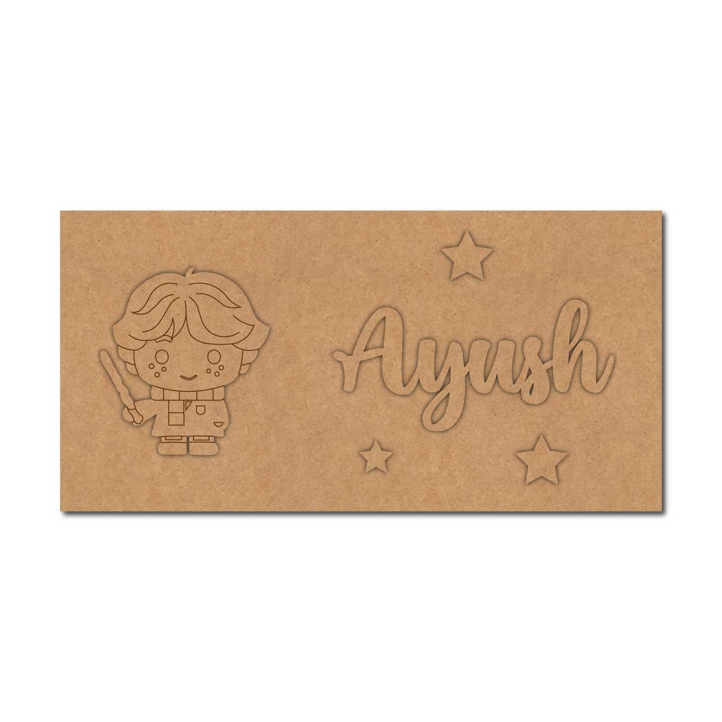 Harry Potter Kids Nameplate MDF Design 1