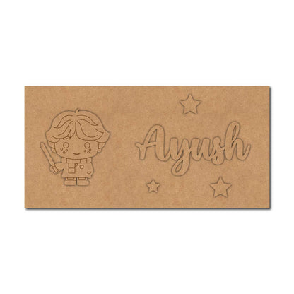 Harry Potter Kids Nameplate MDF Design 1