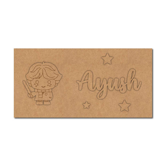 Harry Potter Kids Nameplate MDF Design 1