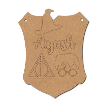 Harry Potter Nameplate MDF Design 2