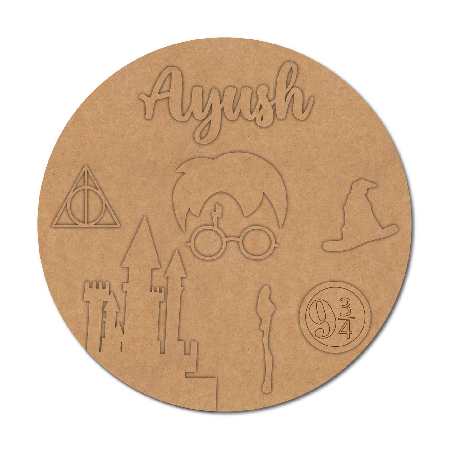 Harry Potter Nameplate MDF Design 3