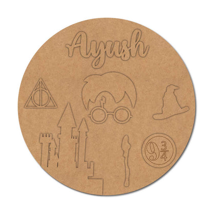 Harry Potter Nameplate MDF Design 3