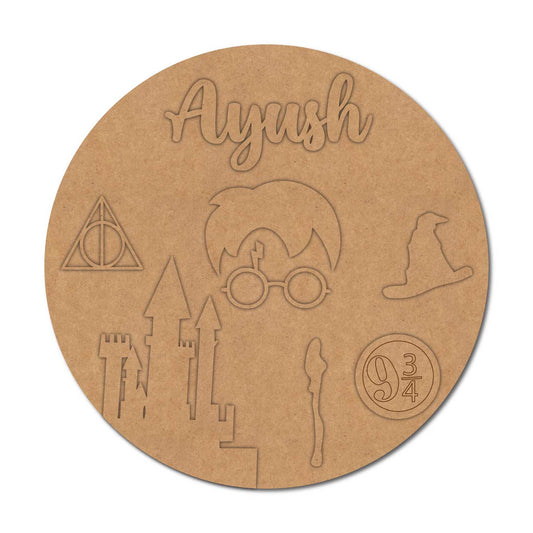 Harry Potter Nameplate MDF Design 3