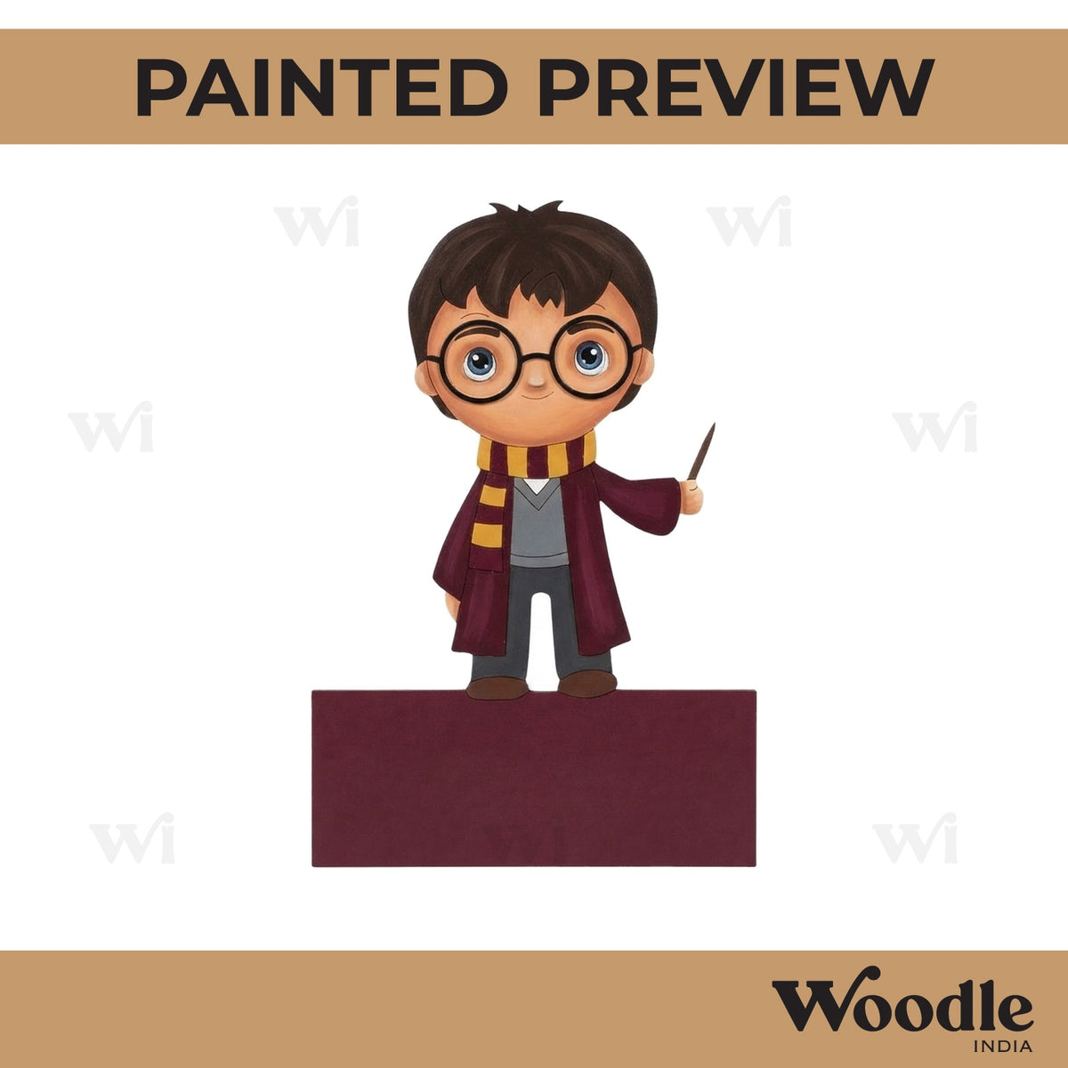 Harry Potter Nameplate Pre Marked MDF Design 1