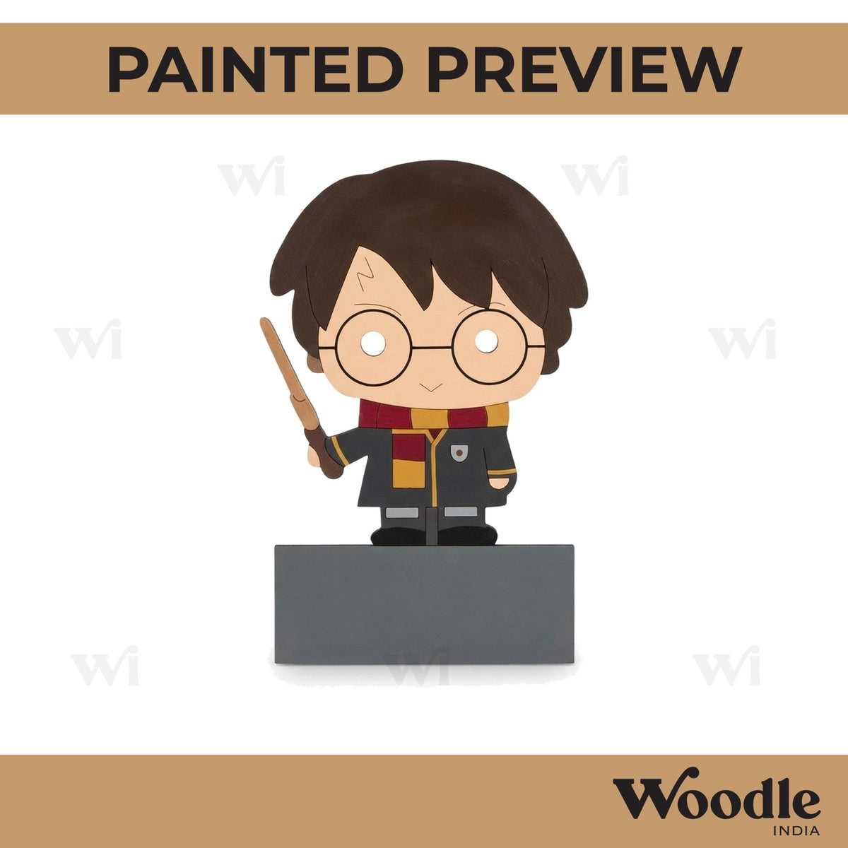 Harry Potter Nameplate Pre Marked MDF Design 4