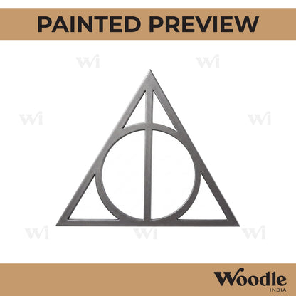 Harry Potter Triangle Cutout MDF Design 1