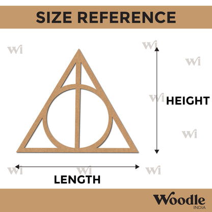 Harry Potter Triangle Cutout MDF Design 1