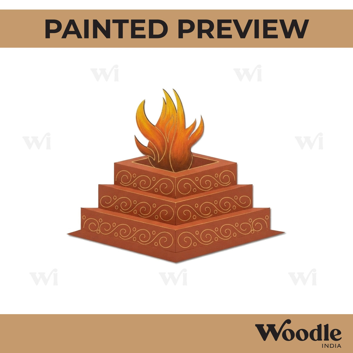 Havan Kund Pre Marked MDF Design 1