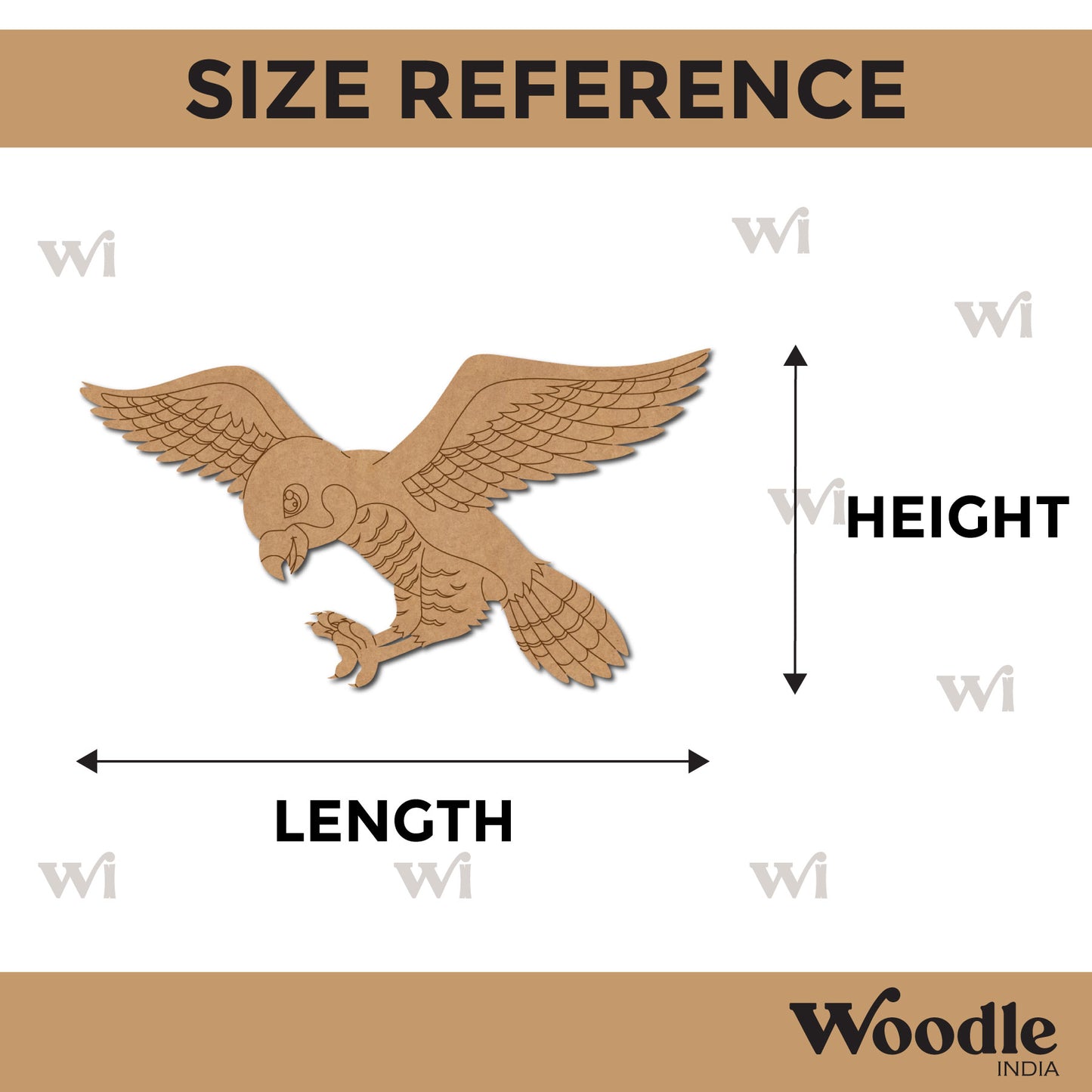 Hawk Pre Marked MDF Design 1