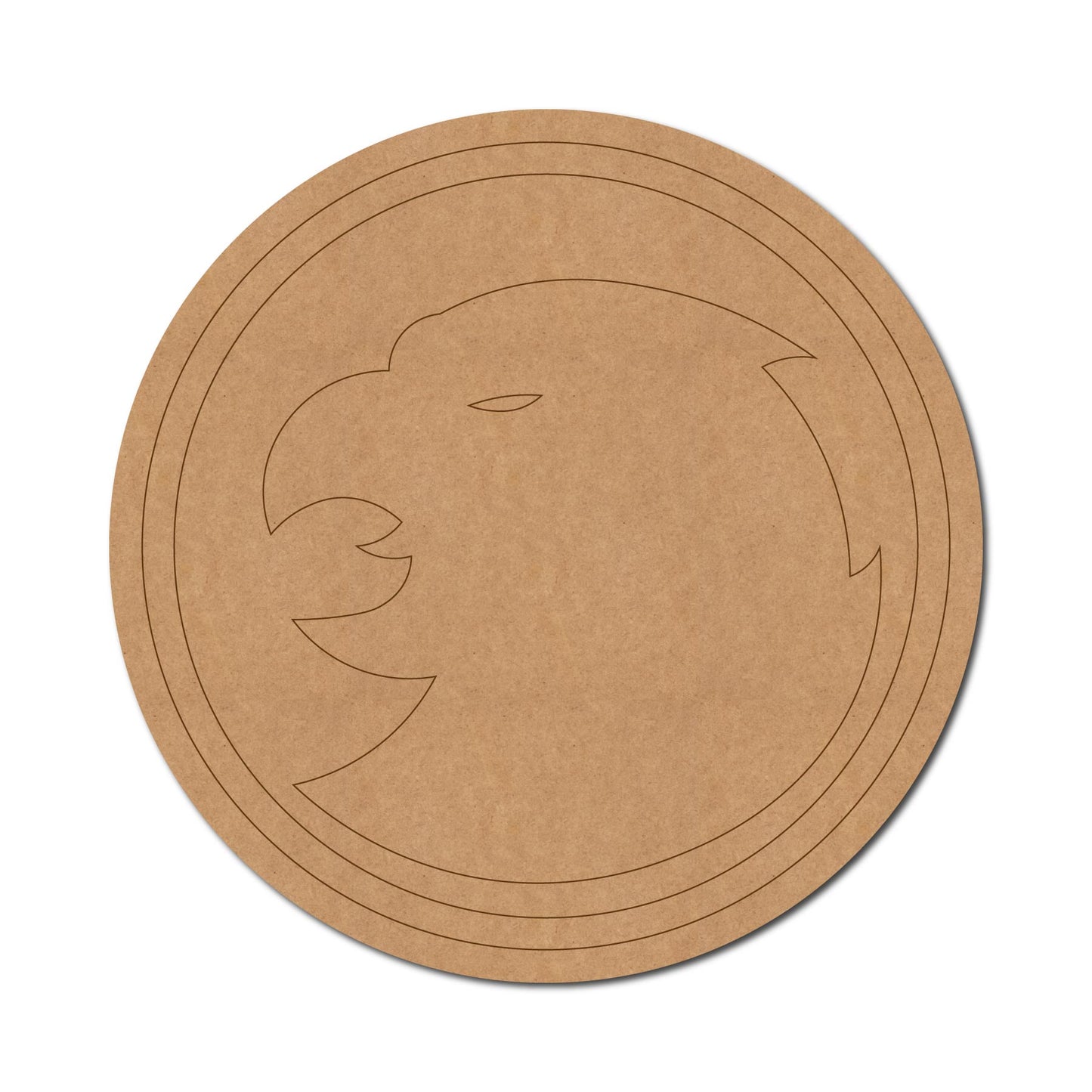 Hawkgirl Logo DC Pre Marked Round MDF Design 1