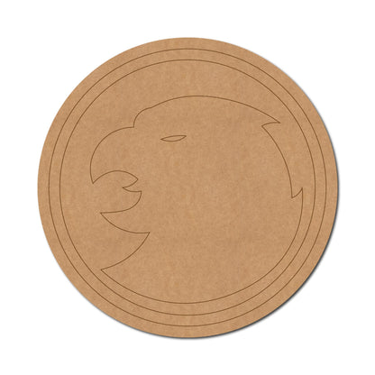 Hawkgirl Logo DC Pre Marked Round MDF Design 1