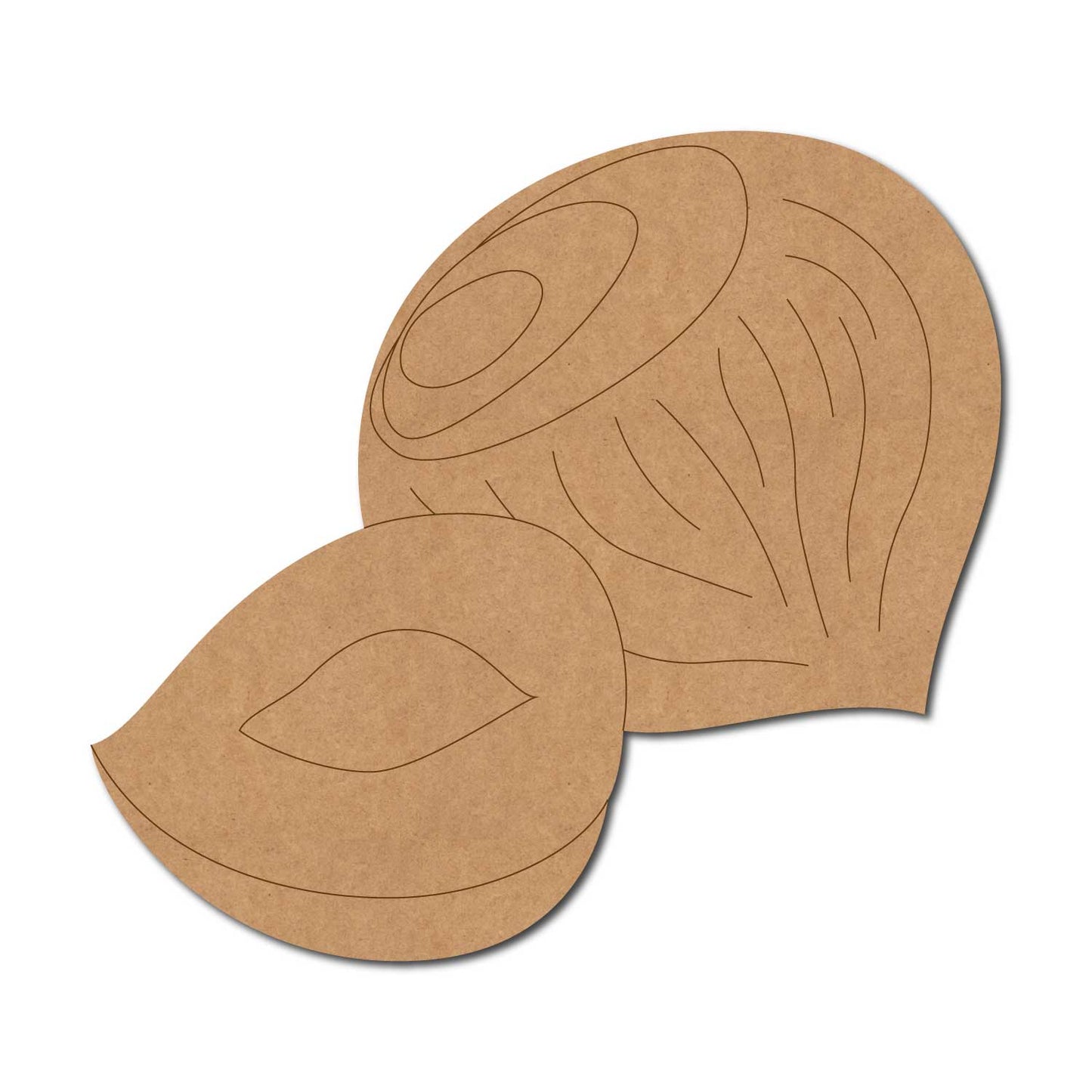 Hazelnut Pre Marked MDF Design 1