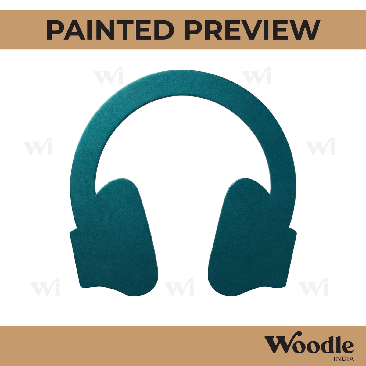 Headphones Cutout MDF Design 1
