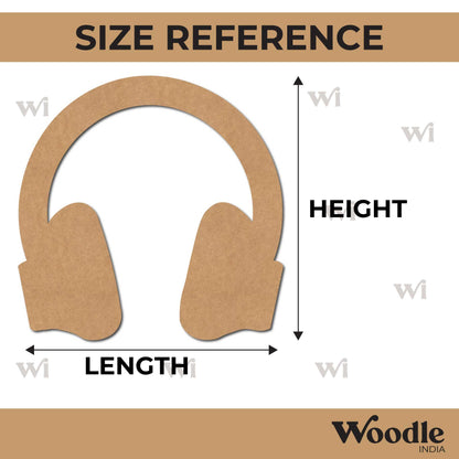 Headphones Cutout MDF Design 1