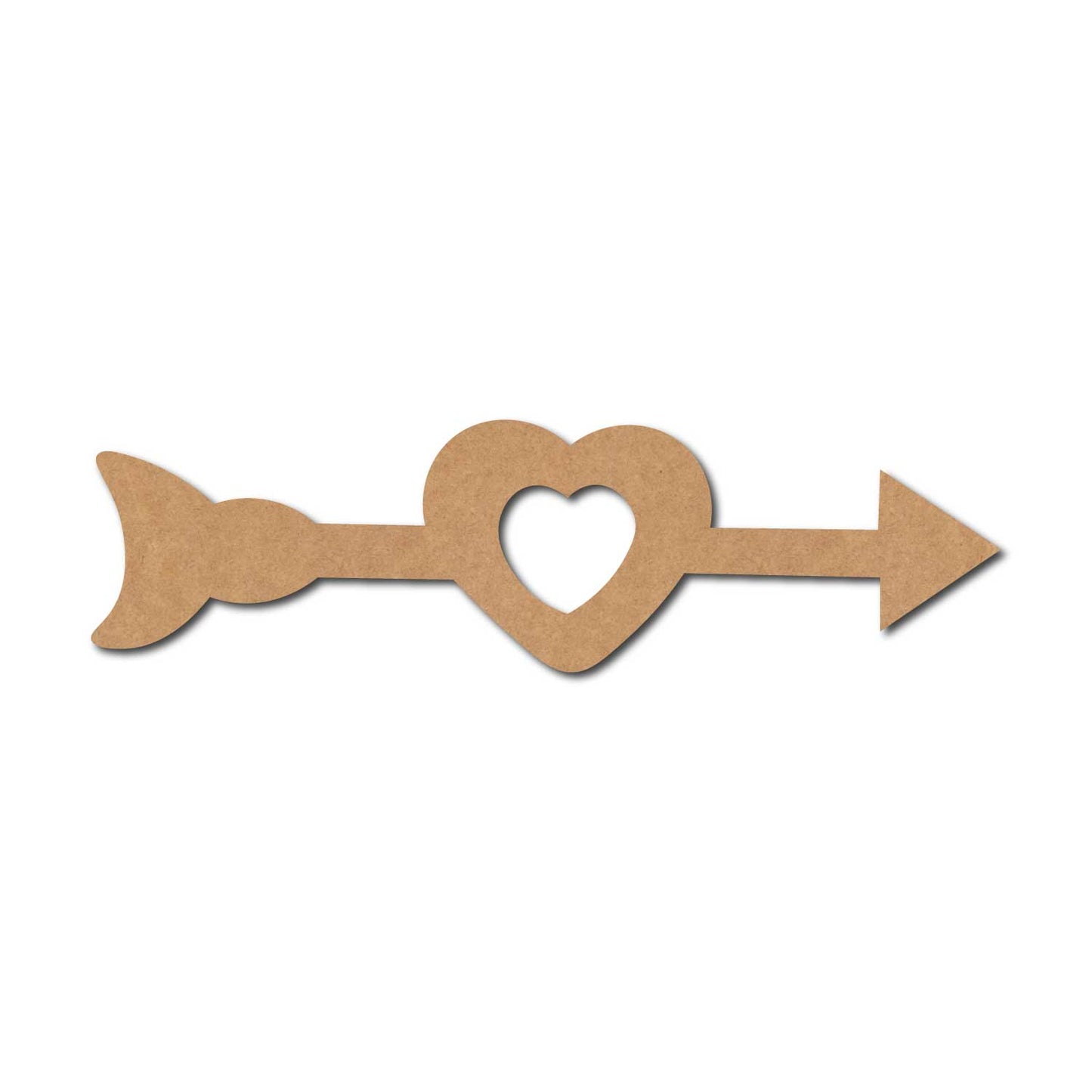 Heart Arrow Cutout MDF Design 2