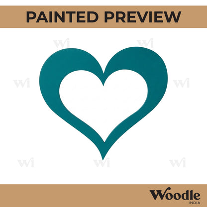 Heart Cutout MDF Design 10