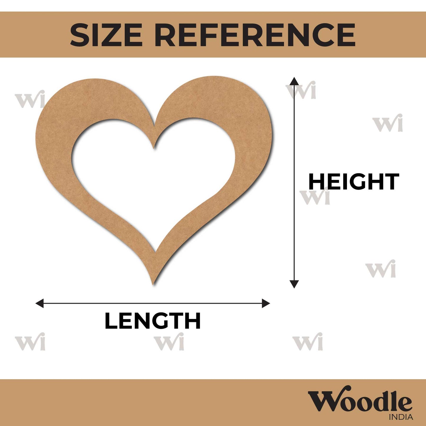Heart Cutout MDF Design 10