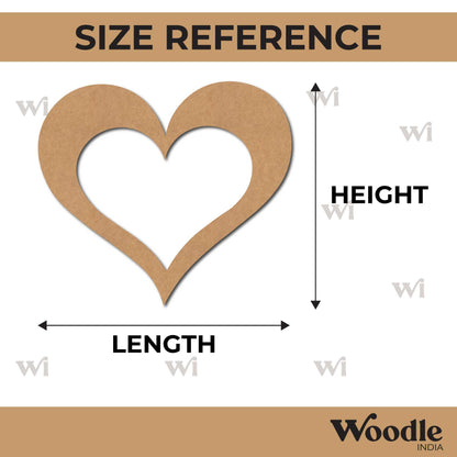 Heart Cutout MDF Design 10